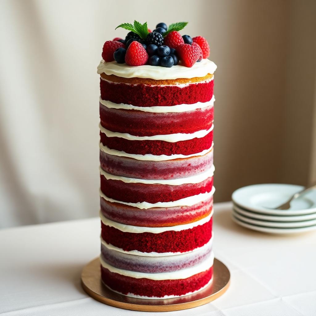 Signature 4-layer vanilla cake