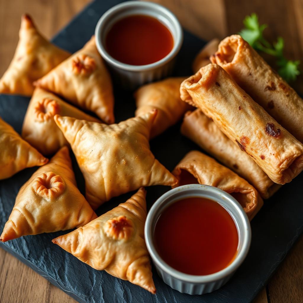 Samosas & Spring Rolls